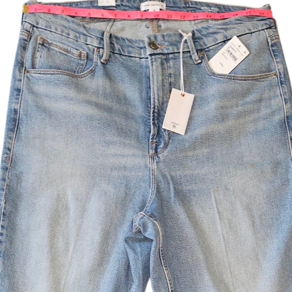 Good American “Good Icon” Oversized Straight Jeans, Size 16, NWT - Picture 7 of 8